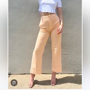 NWT MOTHER Cinch Greaser Ankle in Peach - 28